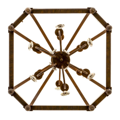 Meyda Tiffany Citadel 12 Light 35" Wide Taper Candle Pendant