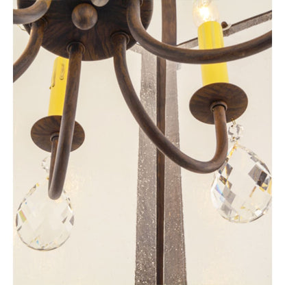 Meyda Tiffany Citadel 12 Light 35" Wide Taper Candle Pendant