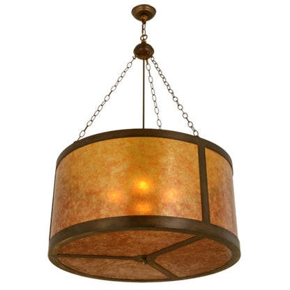 Meyda Tiffany Craftsman 4 Light 32" Wide Suspension Pendant