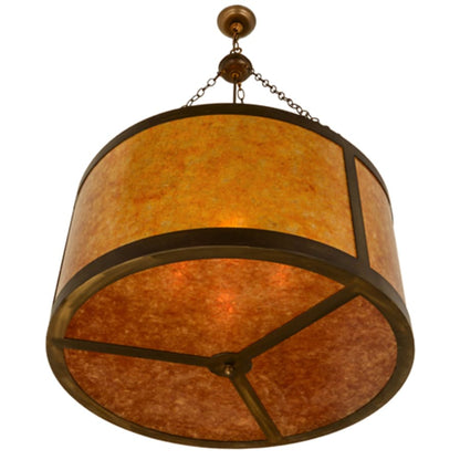 Meyda Tiffany Craftsman 4 Light 32" Wide Suspension Pendant