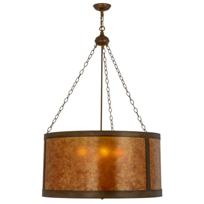 Meyda Tiffany Craftsman 4 Light 32" Wide Suspension Pendant