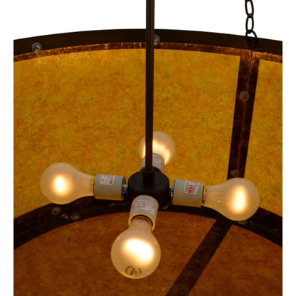Meyda Tiffany Craftsman 4 Light 32" Wide Suspension Pendant