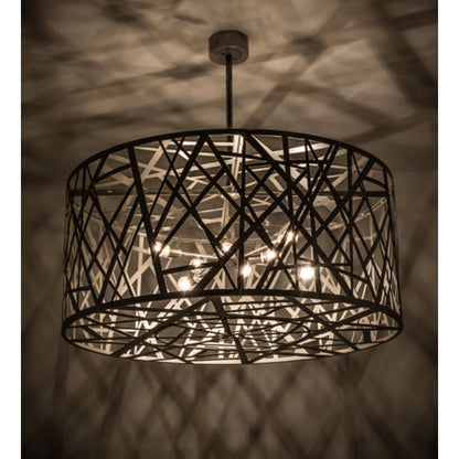 Meyda Tiffany Bird's Nest 8 Light 54" Wide Cage Pendant
