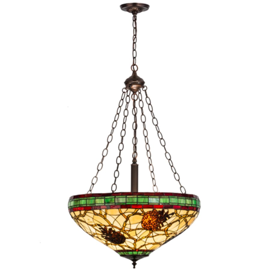 Meyda Tiffany Pinecone 4 Light 22" Wide Pendant