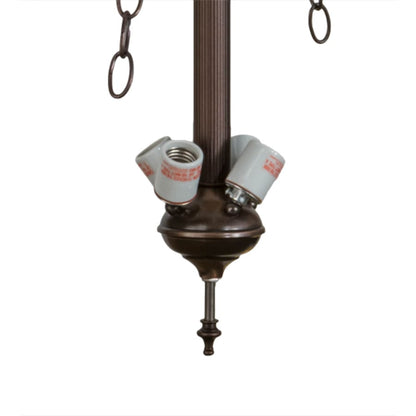 Meyda Tiffany Pinecone 4 Light 22" Wide Pendant