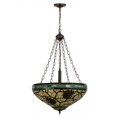 Meyda Tiffany Pinecone 4 Light 22" Wide Pendant