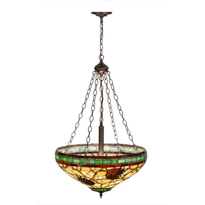 Meyda Tiffany Pinecone 4 Light 22" Wide Pendant