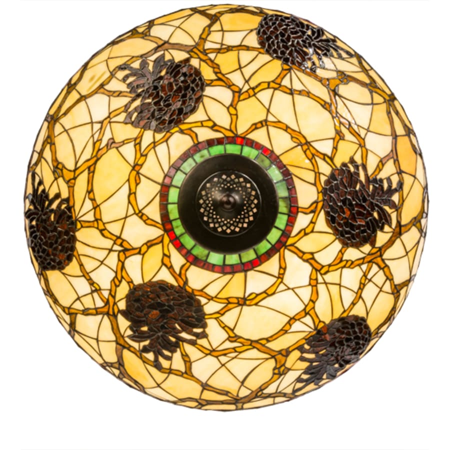Meyda Tiffany Pinecone 4 Light 22" Wide Pendant