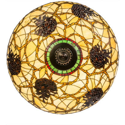 Meyda Tiffany Pinecone 4 Light 22" Wide Pendant