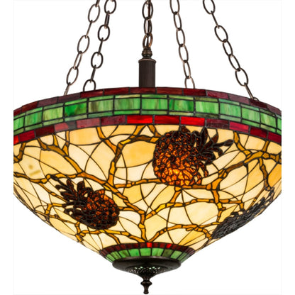 Meyda Tiffany Pinecone 4 Light 22" Wide Pendant