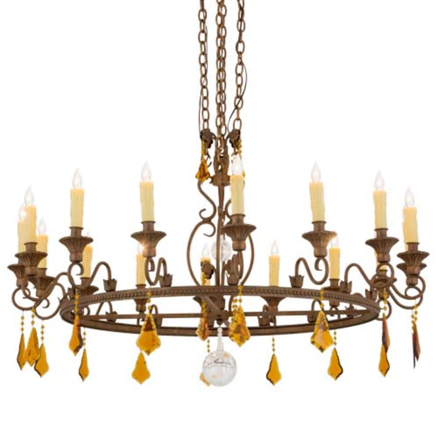 Meyda Tiffany Peak 16 Light 48" Wide Taper Candle Style Chandelier