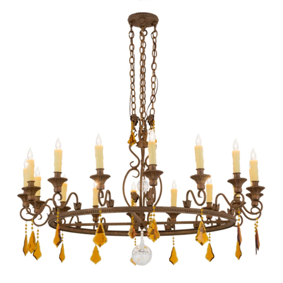 Meyda Tiffany Peak 16 Light 48" Wide Taper Candle Style Chandelier