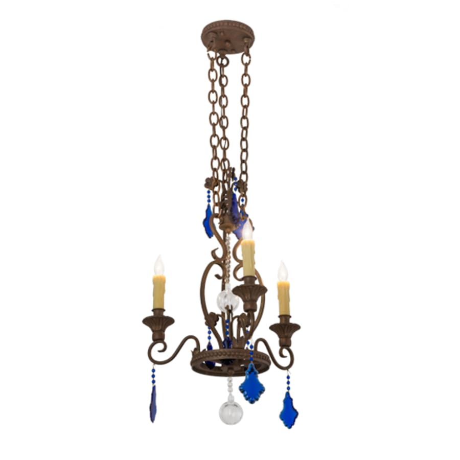 Meyda Tiffany Peak 3 Light 18" Wide Taper Candle Multi Light Pendant