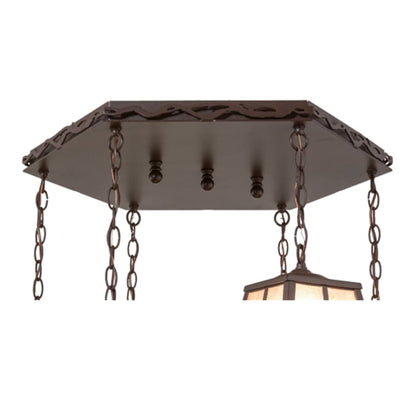 Meyda Tiffany Craftsman 6 Light 32" Wide Multi Light Pendant