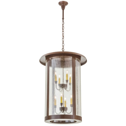 Meyda Tiffany Prime 8 Light 24" Wide Taper Candle Pendant