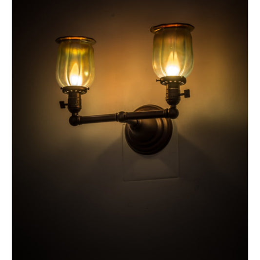 Meyda Tiffany Revival 2 Light 10" Tall Wall Sconce