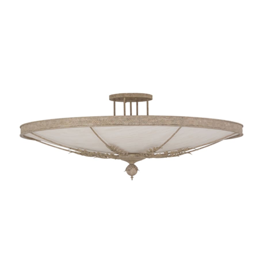 Meyda Tiffany Hoja 8 Light 60" Wide Semi-Flush Bowl Ceiling Fixture