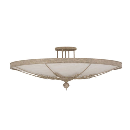 Meyda Tiffany Hoja 8 Light 60" Wide Semi-Flush Bowl Ceiling Fixture