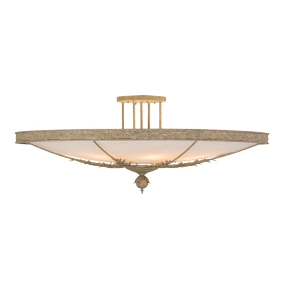 Meyda Tiffany Hoja 8 Light 60" Wide Semi-Flush Bowl Ceiling Fixture