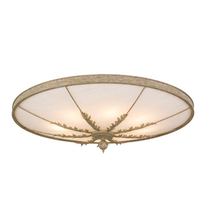 Meyda Tiffany Hoja 8 Light 60" Wide Semi-Flush Bowl Ceiling Fixture