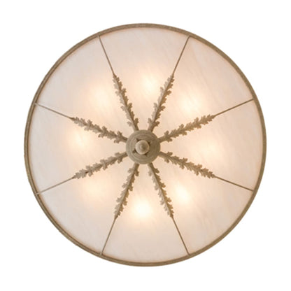 Meyda Tiffany Hoja 8 Light 60" Wide Semi-Flush Bowl Ceiling Fixture