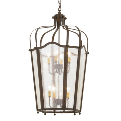 Meyda Tiffany Citadel 8 Light 22" Wide Taper Candle Pendant