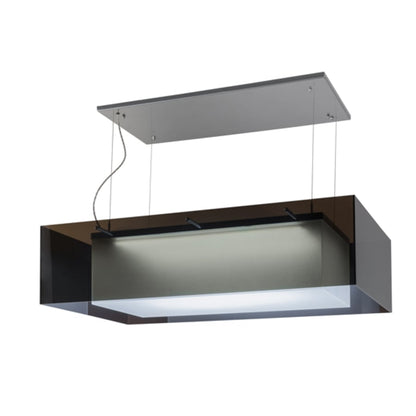 Meyda Tiffany Quadrato Shadow Box 48" Wide Suspension Linear Pendant