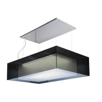 Meyda Tiffany Quadrato Shadow Box 48" Wide Suspension Linear Pendant