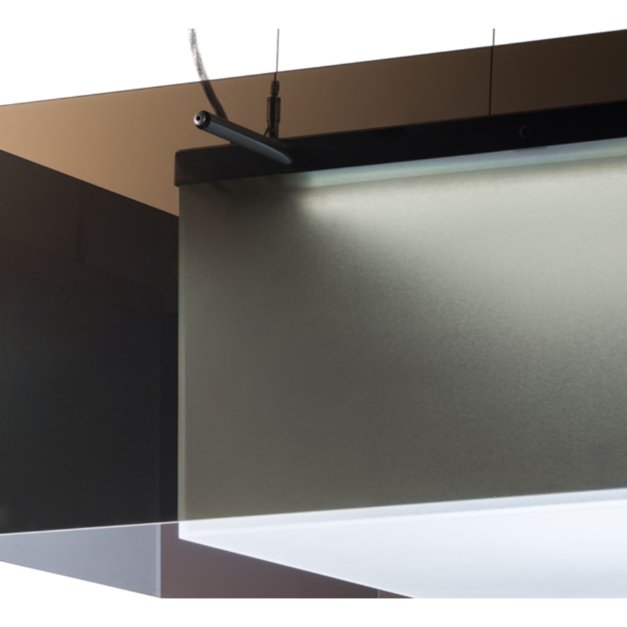 Meyda Tiffany Quadrato Shadow Box 48" Wide Suspension Linear Pendant