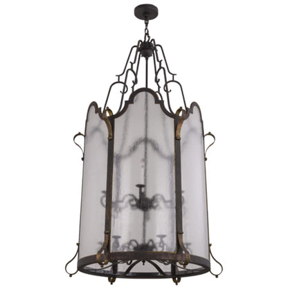 Meyda Tiffany Dubrek 12 Light 33" Wide Taper Candle Pendant