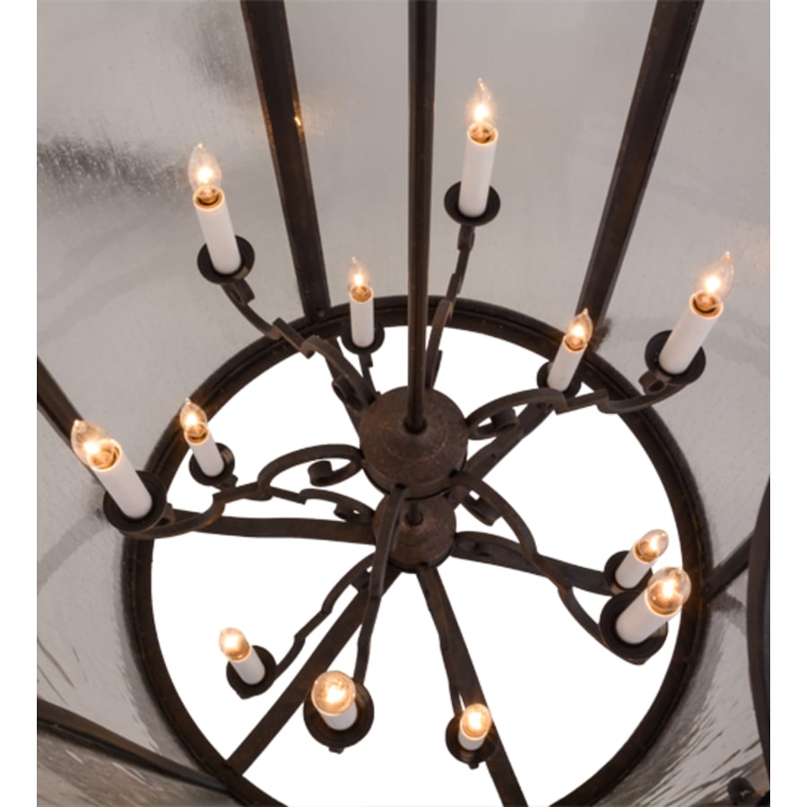 Meyda Tiffany Dubrek 12 Light 33" Wide Taper Candle Pendant