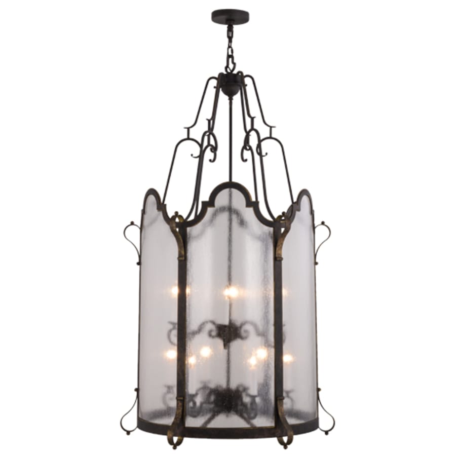 Meyda Tiffany Dubrek 12 Light 33" Wide Taper Candle Pendant