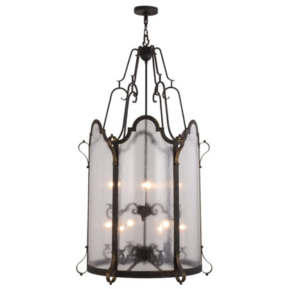 Meyda Tiffany Dubrek 12 Light 33" Wide Taper Candle Pendant