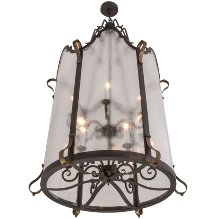 Meyda Tiffany Dubrek 12 Light 33" Wide Taper Candle Pendant