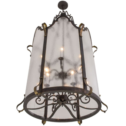 Meyda Tiffany Dubrek 12 Light 33" Wide Taper Candle Pendant