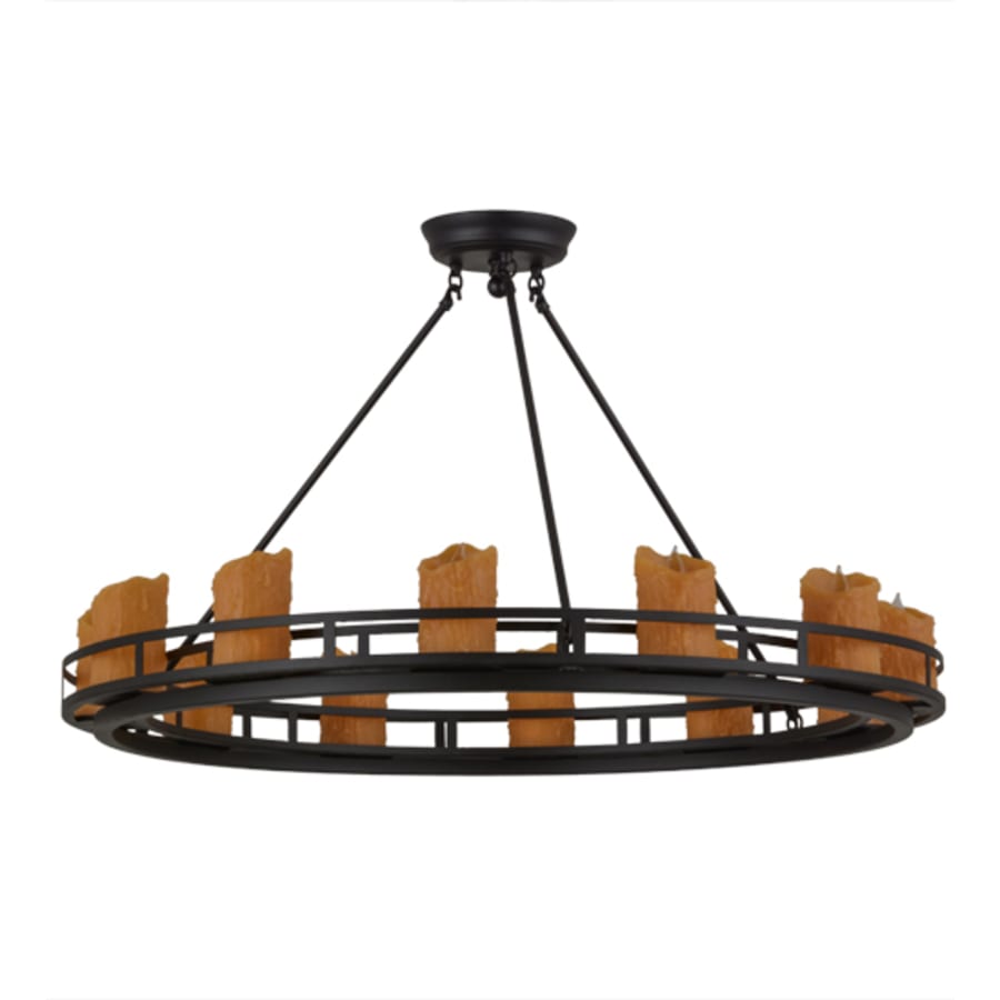 Meyda Tiffany Barbury 12 Light 36" Wide Pillar Candle Style Chandelier