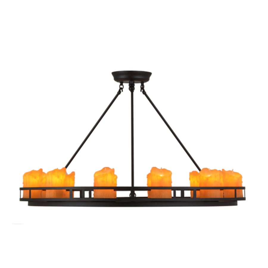 Meyda Tiffany Barbury 12 Light 36" Wide Pillar Candle Style Chandelier