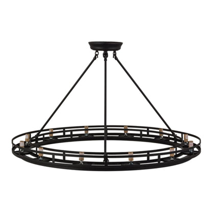 Meyda Tiffany Barbury 12 Light 36" Wide Pillar Candle Style Chandelier