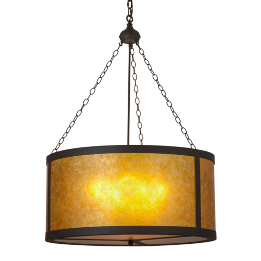Meyda Tiffany Craftsman 4 Light 32" Wide Suspension Pendant