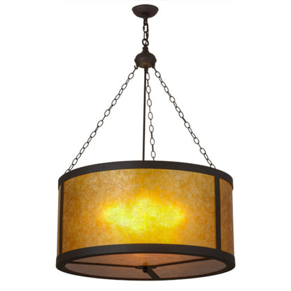 Meyda Tiffany Craftsman 4 Light 32" Wide Suspension Pendant