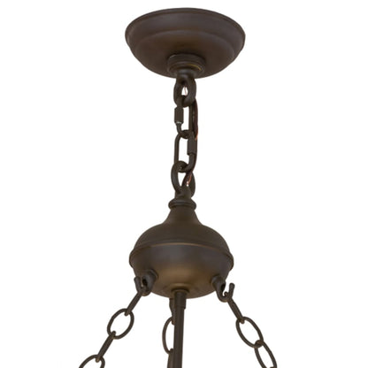 Meyda Tiffany Craftsman 4 Light 32" Wide Suspension Pendant