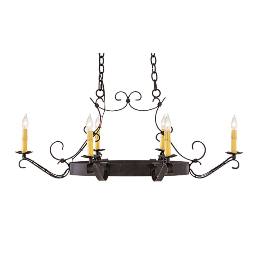 Meyda Tiffany Hand forged 6 Light 29" Wide Taper Candle Style Chandelier