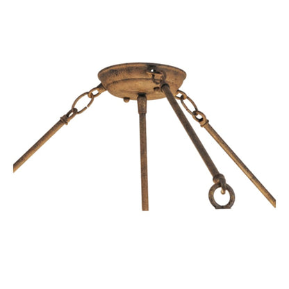Meyda Tiffany Dionne 3 Light 30" Wide Semi-Flush Bowl Ceiling Fixture - Antiquity Finish