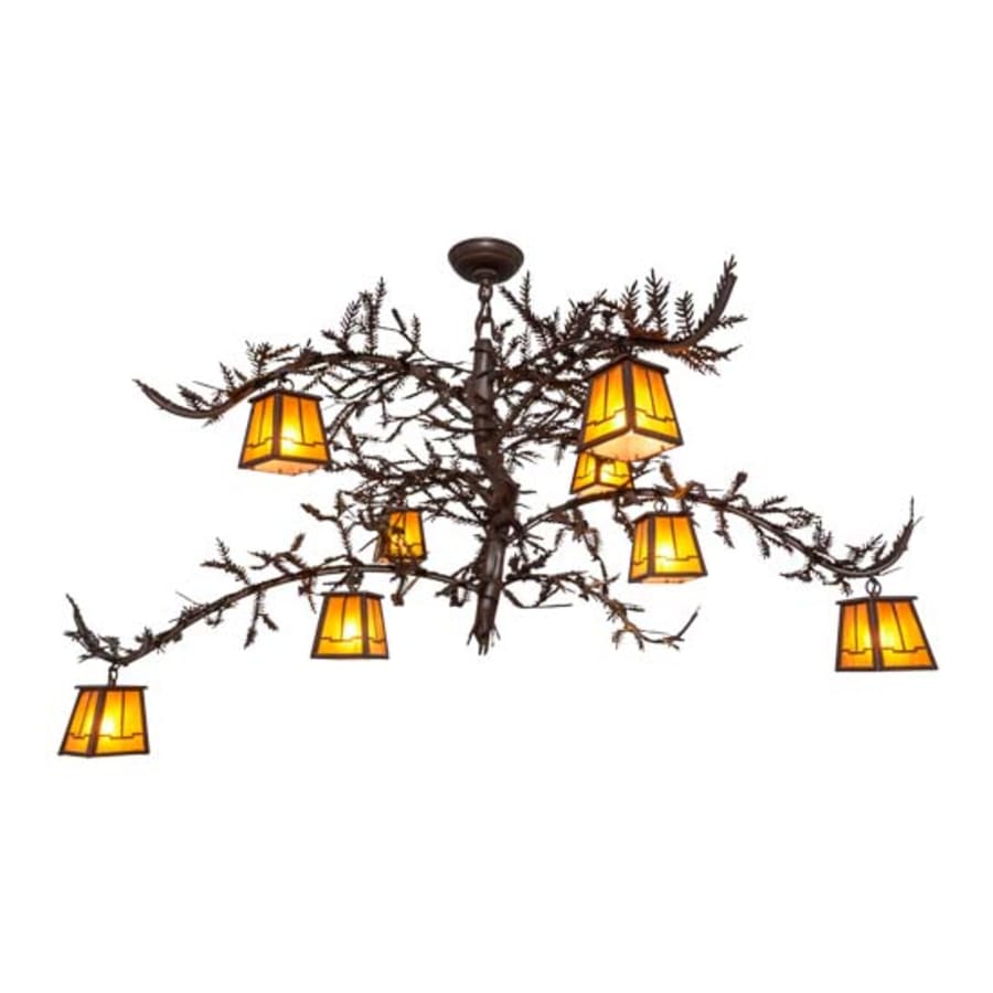 Meyda Tiffany Pine Branch 8 Light 48" Wide Chandelier