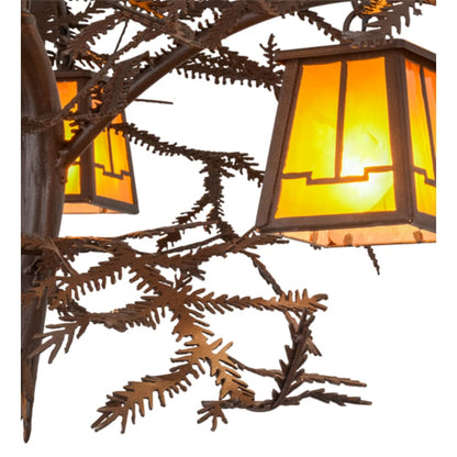 Meyda Tiffany Pine Branch 8 Light 48" Wide Chandelier