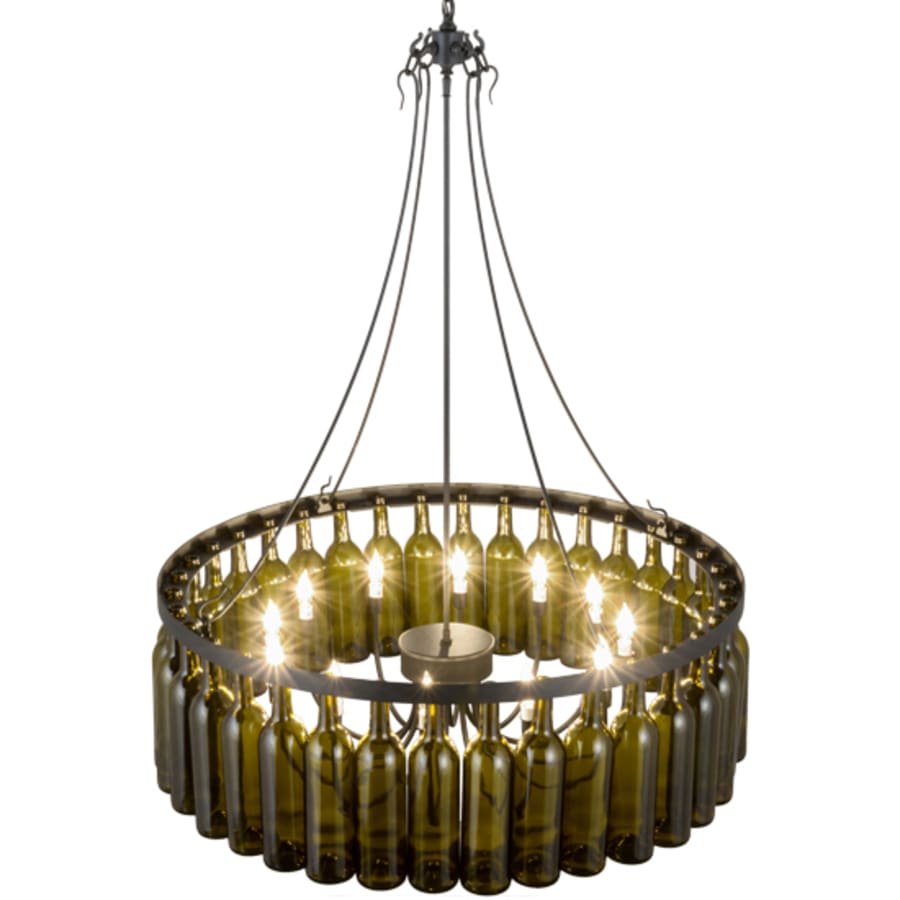 Meyda Tiffany Tuscan Vineyard 12 Light 38" Wide Ring Chandelier