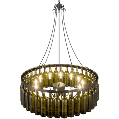 Meyda Tiffany Tuscan Vineyard 12 Light 38" Wide Ring Chandelier