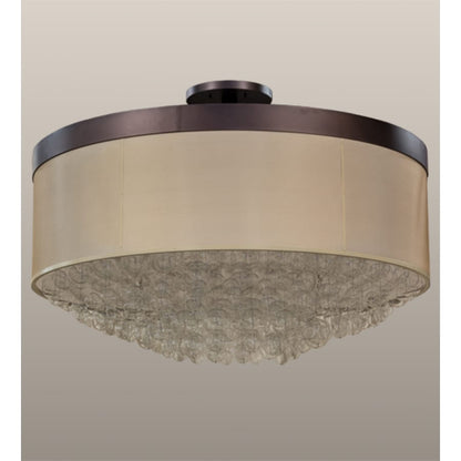 Meyda Tiffany Cilindro Bulle 15 Light 72" Wide Semi-Flush Waterfall Ceiling Fixture