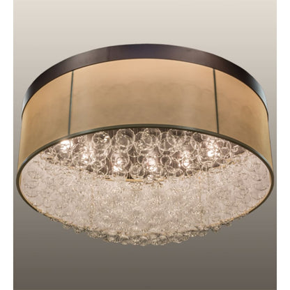 Meyda Tiffany Cilindro Bulle 15 Light 72" Wide Semi-Flush Waterfall Ceiling Fixture