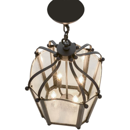 Meyda Tiffany Citadel 4 Light 17" Wide Taper Candle Pendant